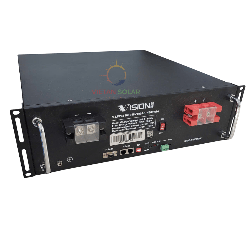 Pin lưu trữ điện mặt trời Vision 4.8kw 48v 100Ah