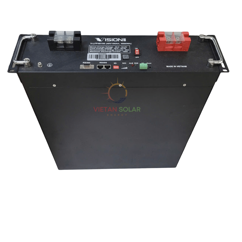Pin lưu trữ điện mặt trời Vision 4.8kw 48v 100Ah