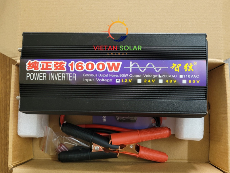 Kích điện 12v lên 220v sin chuẩn 1600w